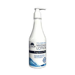 La Palm Healing Therapy Collagen Massage Lotion, Fragrance Free - 8 Oz