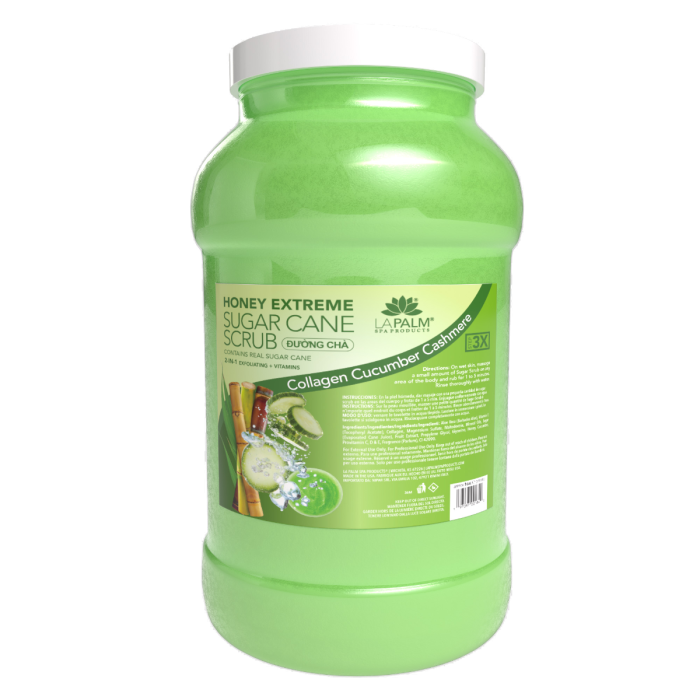 La Palm Honey Extreme Sugar Cane Scrub Collagen Cucumber Cashmere - 1 Gallon