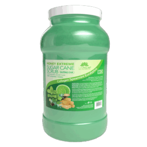 La Palm Honey Extreme Sugar Cane Scrub, Collagen Spear Mint Eucalyptus - 1 Gall