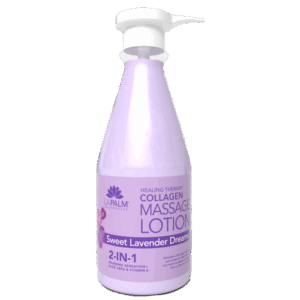La Palm Healing Therapy Collagen Massage Lotion, Sweet Lavender Dreams