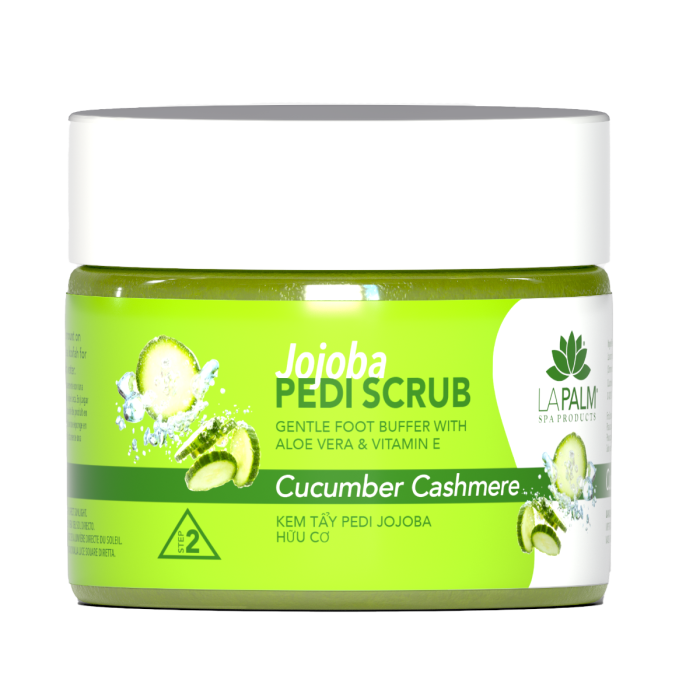 La Palm Jojoba Pedi Scrub Cucumber Cashmere - 12 Oz