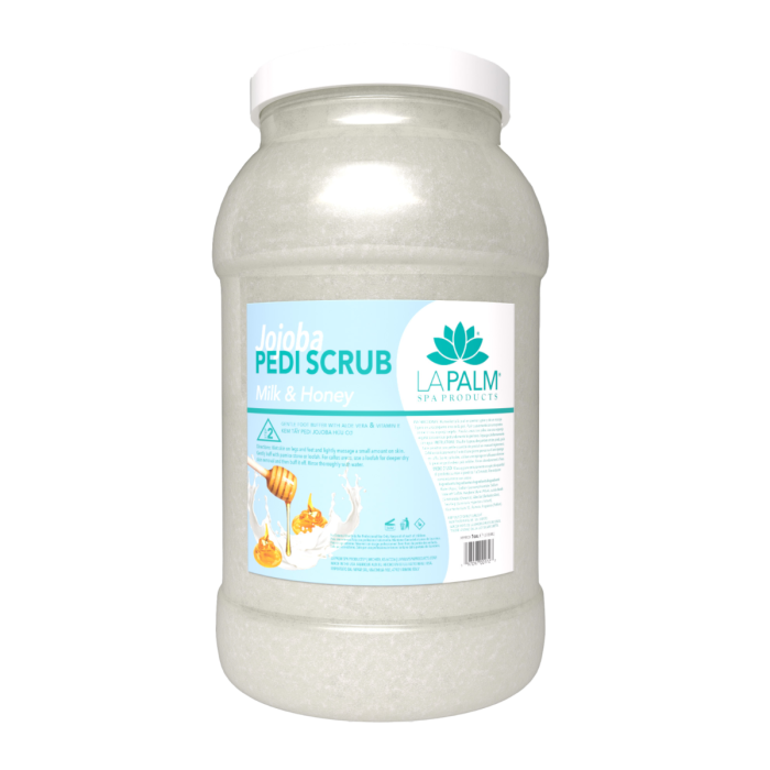 La Palm Jojoba Pedi Scrub, Milk & Honey - 1G