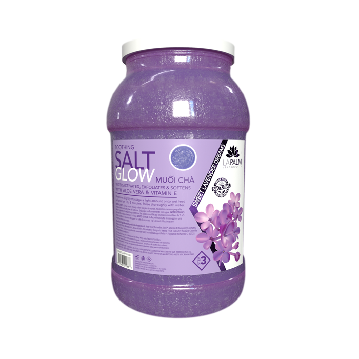 La Palm Soothing Salt Glow Sweet Lavender Dreams - 1 Gallon