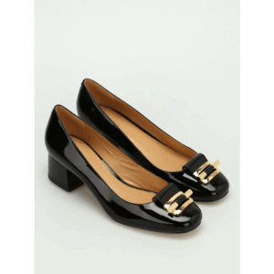 Michael Kors Buchanan block heel Black Leather loafers (Size 41.5)