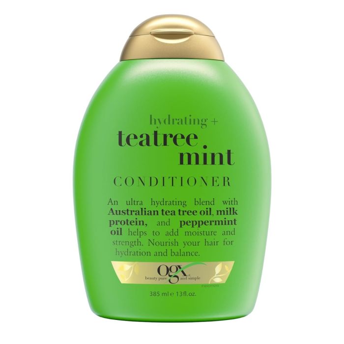 OGX Hydrating + Tea Tree Mint, Nourishing & Invigorating Conditioner - 13 Oz
