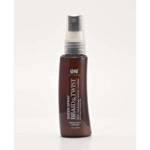 On Natural Sheen Spray Braid & Twist, Argan Oil & Keratin - 2 Oz