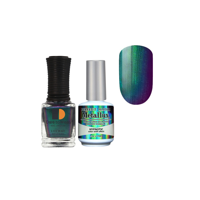 LeChat Metallux Set Gel Polish & Dare to Wear Nail Lacquer- 5 Oz