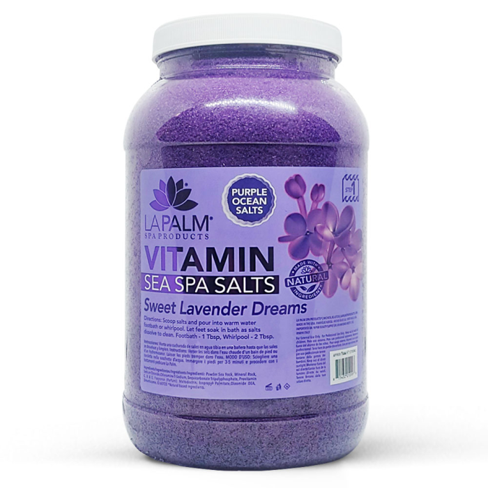 La Palm Vitamin Sea SPA Salt Sweet Lavender Dreams - 1 Gallon
