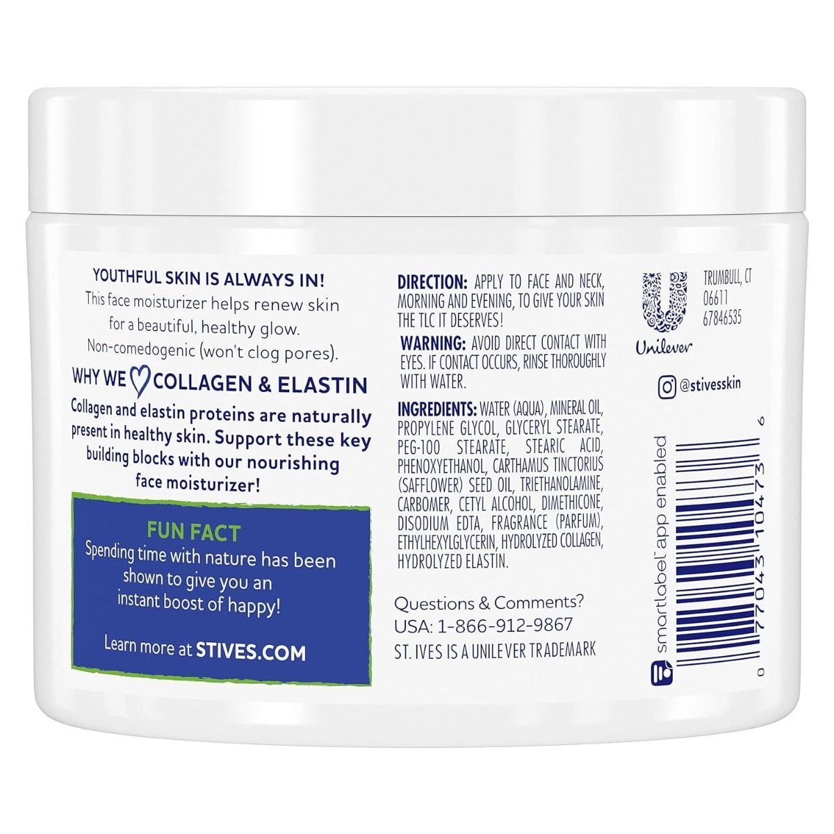 St. Ives Renewing Collagen Elastin Moisturizer - 10 Oz - Image 4