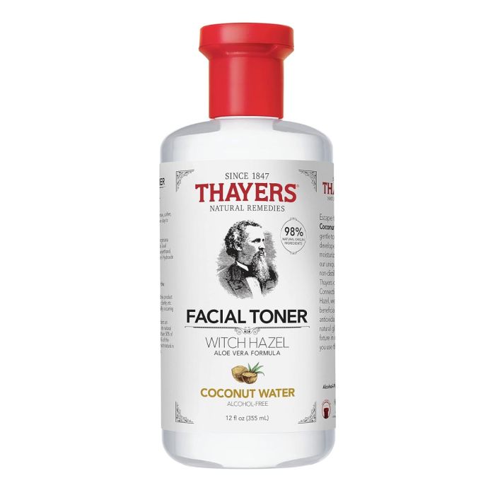 Thayers Alcohol-Free Coconut Water Witch Hazel Facial Toner With Aloe Vera - 12 Oz