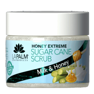 La Palm Honey Extreme Sugar Cane Scrub Collagen Milk & Honey - 12 Oz
