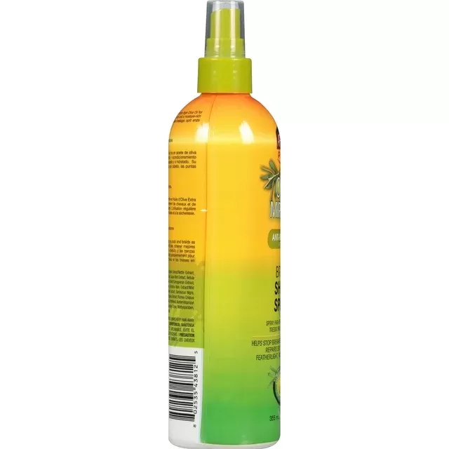 African Pride Olive Miracle Moisturizing Nourishing Sheen Hair Spray with Tea Tree Oil - 12 Oz - Image 3